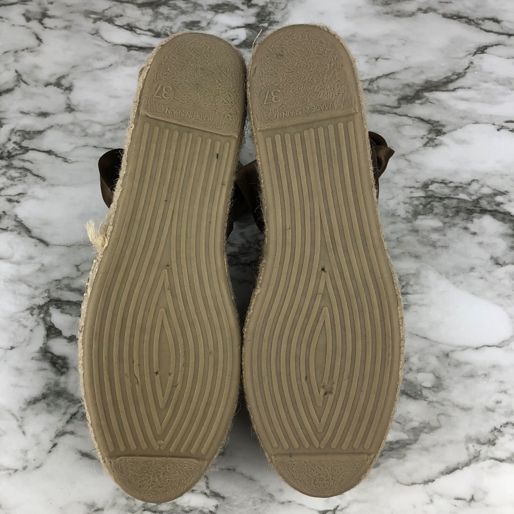 NEW Sam Edelman Inna Lace Up Natural Brown Espadrilles Sandals - Picture 6 of 6